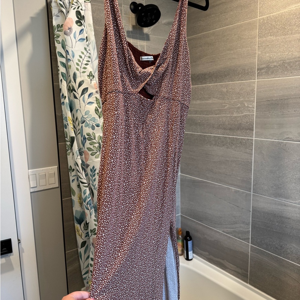 Brown Polka Dot Dress